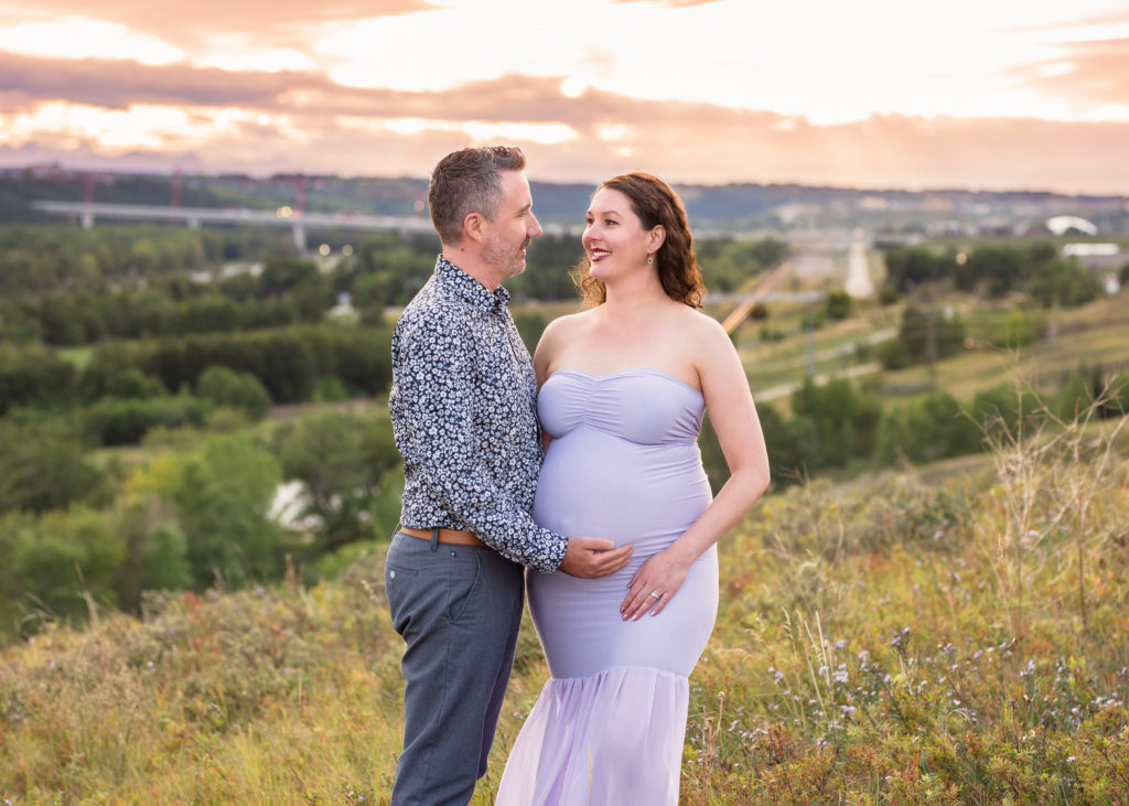 Pregnant couple - Calgary Prenatal Masssage
